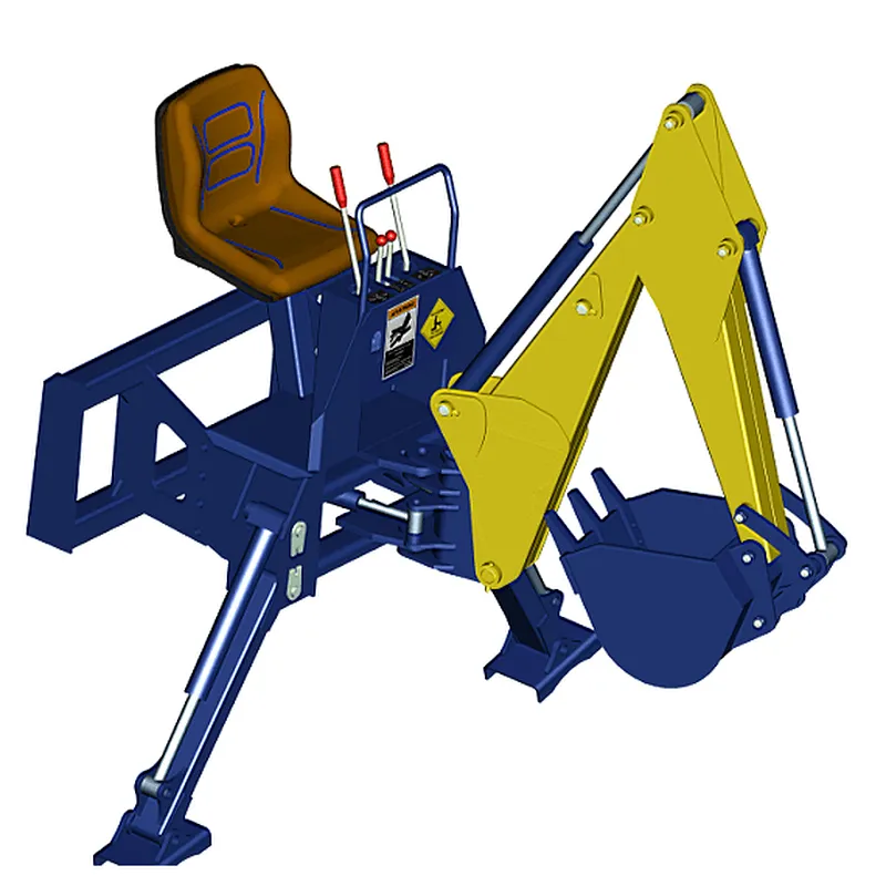 IFT300 skid steer loader attachments 3 point backhoe with bucket for sale