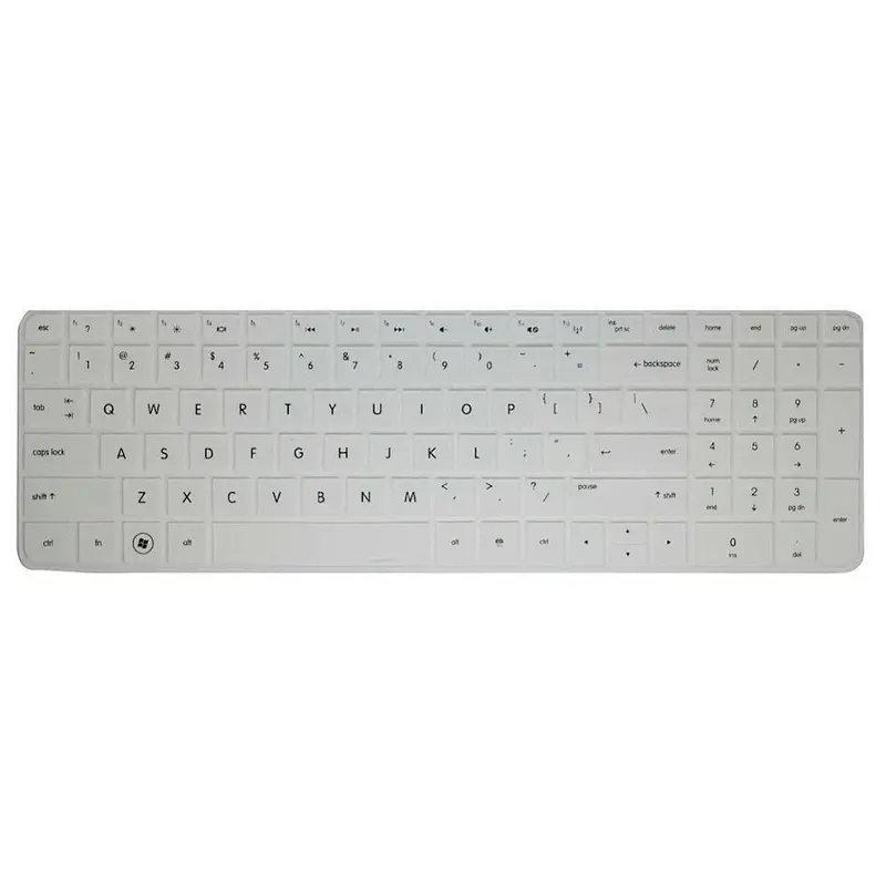 custom silicone keyboard cover keyboard skin for HP New DV6(with number pad)New G6