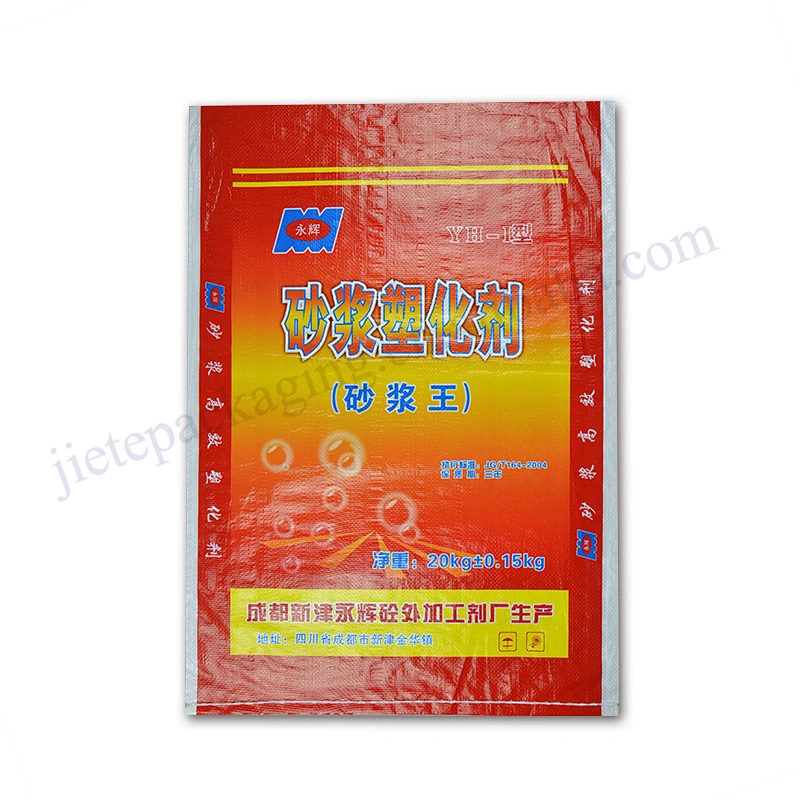 20kg bopp laminated empty pp woven cement bag for mortar,plaster,tile adhesive