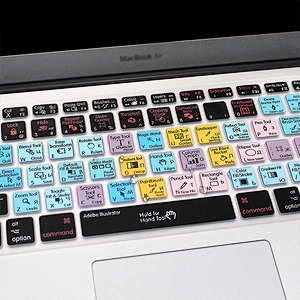 China Supplier Ado be Illustrator AI Hotkeys silicone keyboard skinKeyboard Protector Russian Custom Keyboard Skin For macbook