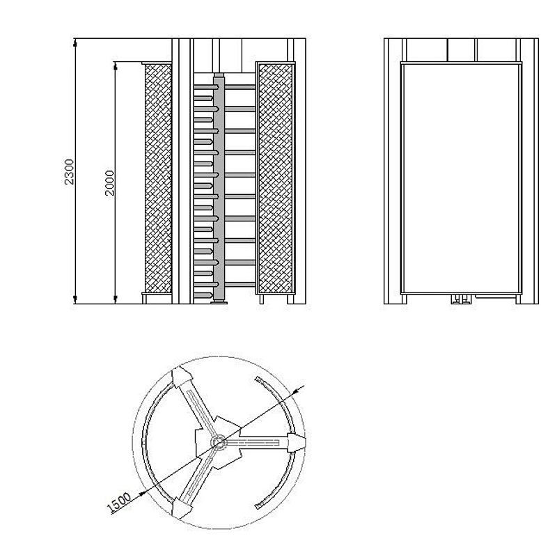 Direct Factory Biometric Turnstile Full Height Solution