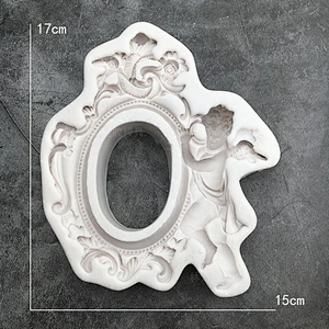 Angel photo frame silicone molds DIY cake decoration Mould European photo Frame chocolate molds