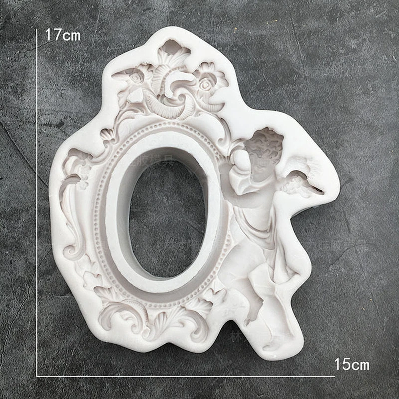 Angel photo frame silicone molds DIY cake decoration Mould European photo Frame chocolate molds