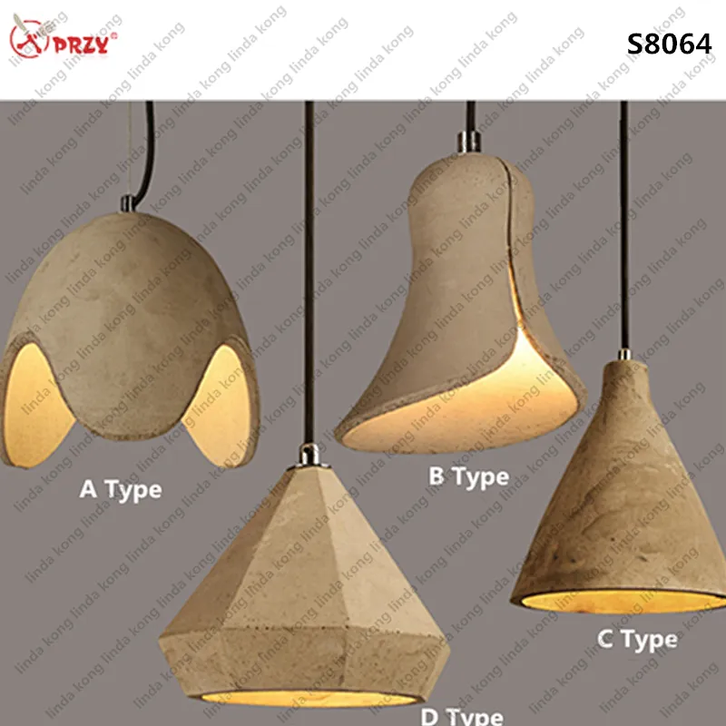 PRZY Retro industrial Mould cement Bar Pendant Lights mold Silicone Coffee Chandeliers Molds