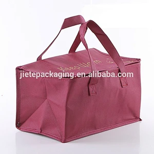 pp non woven keep warm shopping bag with zipper