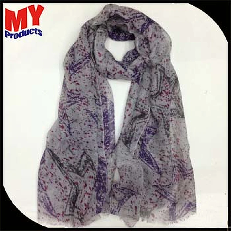 Factory direct digital custom scarf printed scaf