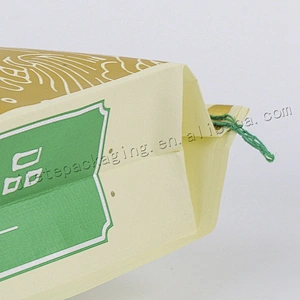 Customized 25kg virgin plastic laminated pp woven rice packaging bag for grain,flour,feed