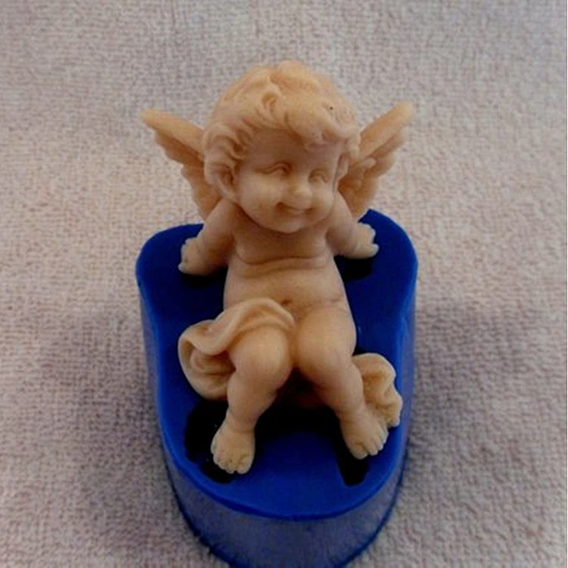 Smiling angel Soap silicone mold for making Baby soap and candles silicone mould
