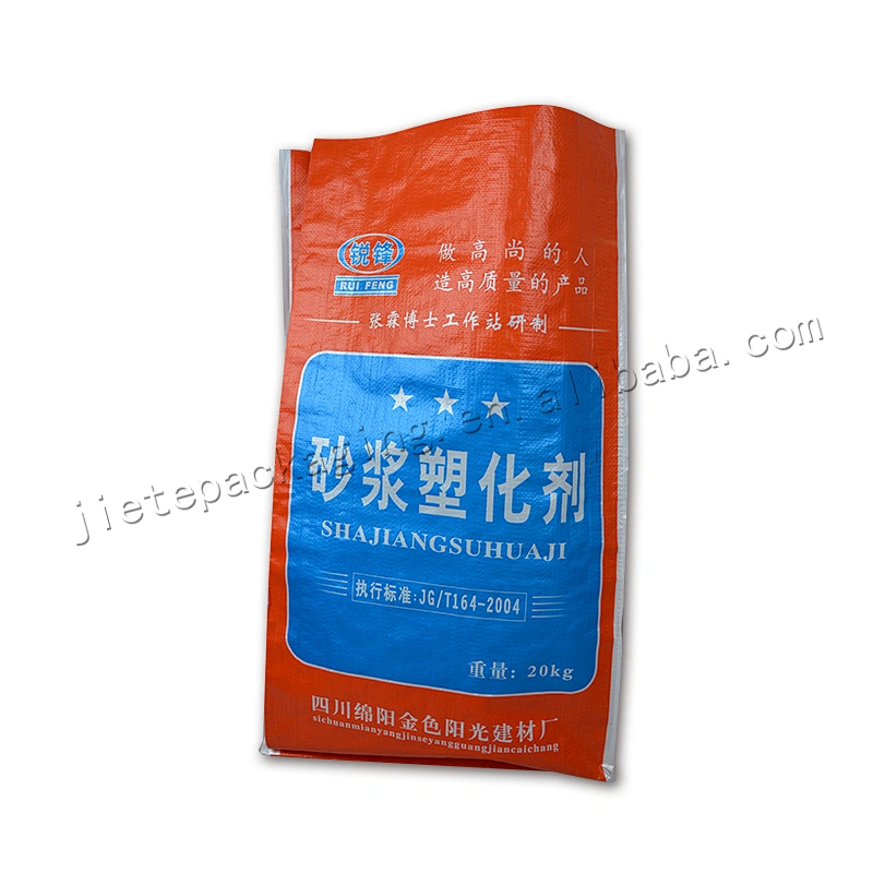 Factory sale 20kg white plastic pp woven cement bag for packing white mortar,tile adhesive