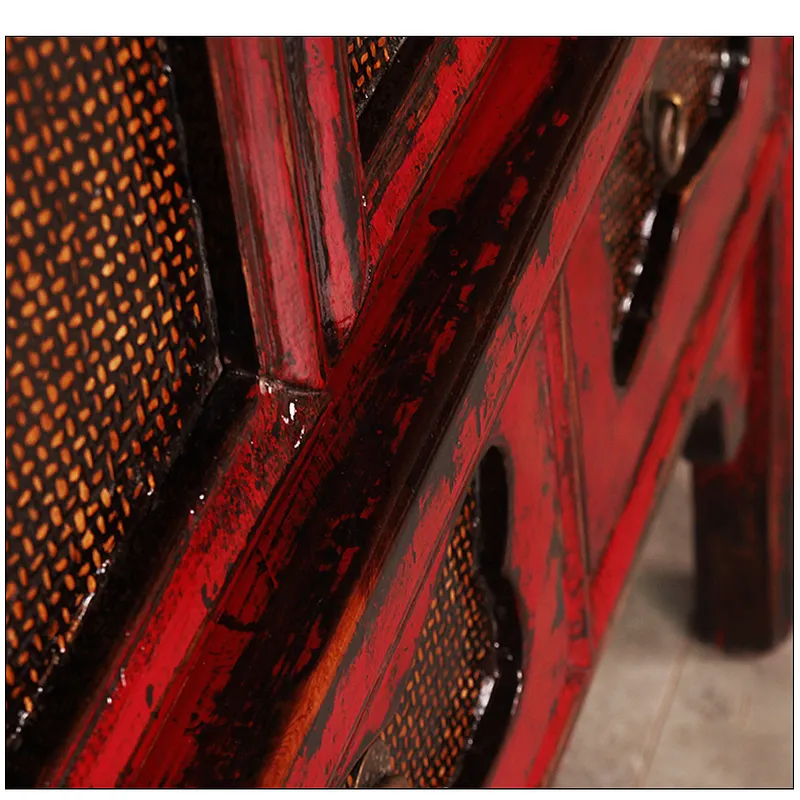 chinese whlesale antique reproduction oriental distressed lacquer furniture
