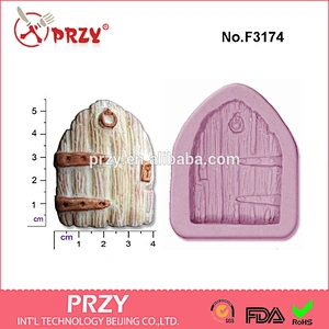 F3174 fairy / castle door medium craft sugar silicone rubber mould cake decorations tools