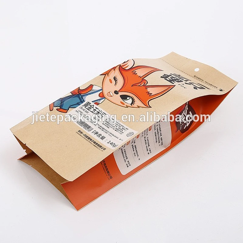 printed PE high quality plastic bags for packing corn bean snack