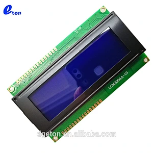 CHARACTER 20X4 LCD DISPLAY TRANSMISSIVE BLUE BACKGROUND