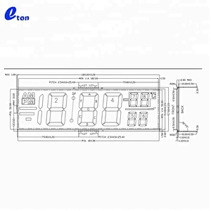custom segment lcd for energy meter
