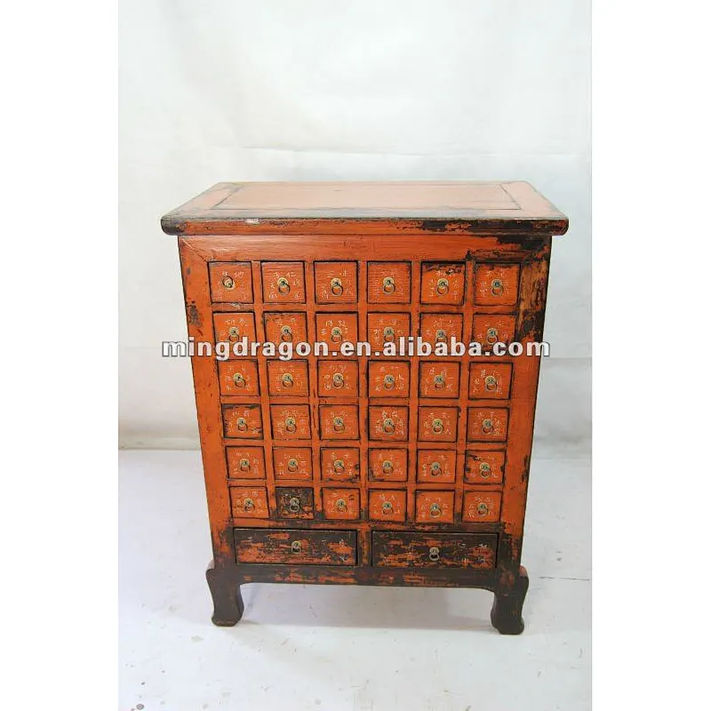 Chinese antique many drawers medicine cabinet