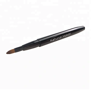 Professional Synthetic Hair Retractable Lip Makeup Brush Private Label Retractable Makeup Brush Lip Brush