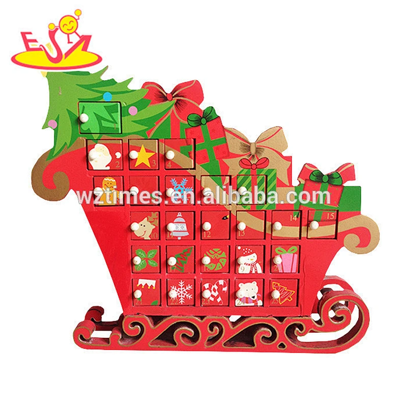 2018 wholesale wooden advent calendar christmas trees wooden advent calendar funny wooden advent calendar W02A171
