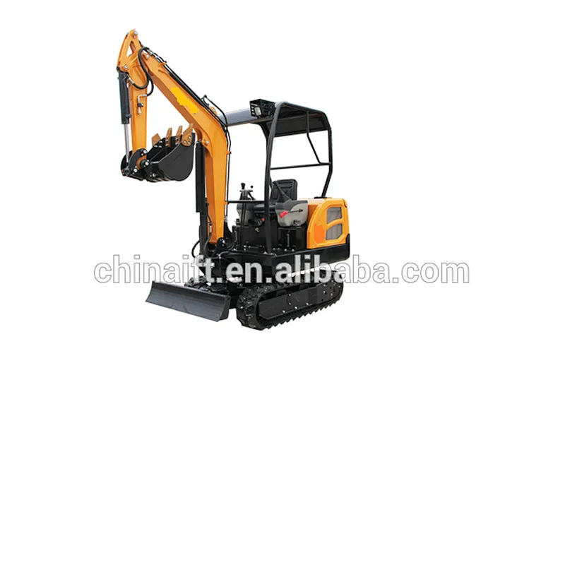 1.8 ton mini crawler small digging Excavator with rubber tract bucket capacity 0.06m3 Truck