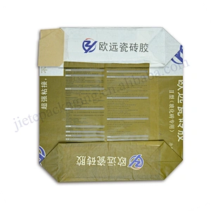 20kg multilayer white kraft paper pe lining cement packaging bag wholesale