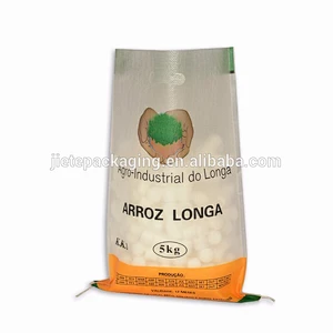 China PP bag woven agroindustrial chemical bag packing flour, rice 5kg