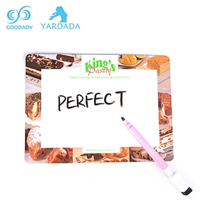 Wholesales pink Magnetic Erasable White Board Marker Pens With Brush