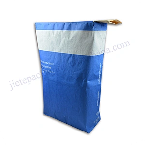 Factory sale 25kg square block bottom stand up kraft paper cement packing bag for chemical,mortar,tile adhesive,gypsum powder