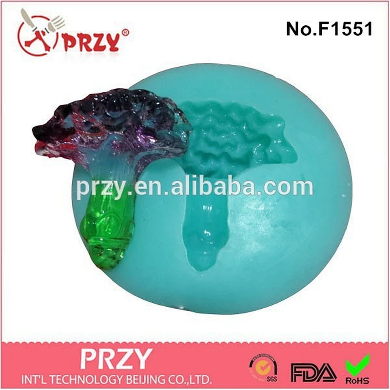 mushroom decorations shape newest fondant silicone mold cabbage fondant cake mold