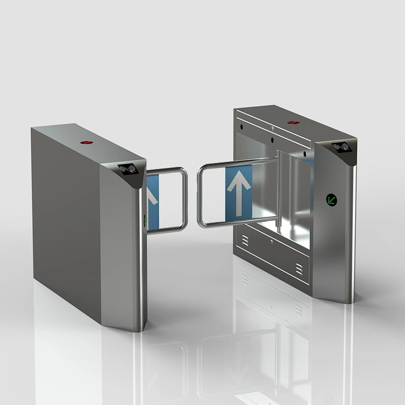 Electronic Access Control Entrance Exit Turnstile With QR Code Reader