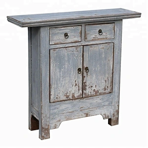 chinese antique distressed wooden beside cabinet furniture