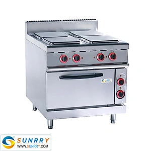 Restaurant kitchen equipment stainless steel electric 2*2 burner cooking hot plate