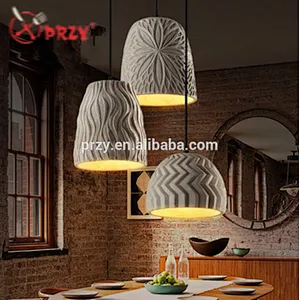 PRZY 2018 new creative Cement Art chandeliers silicone molds simple Cement Lampshade silicone Moulds