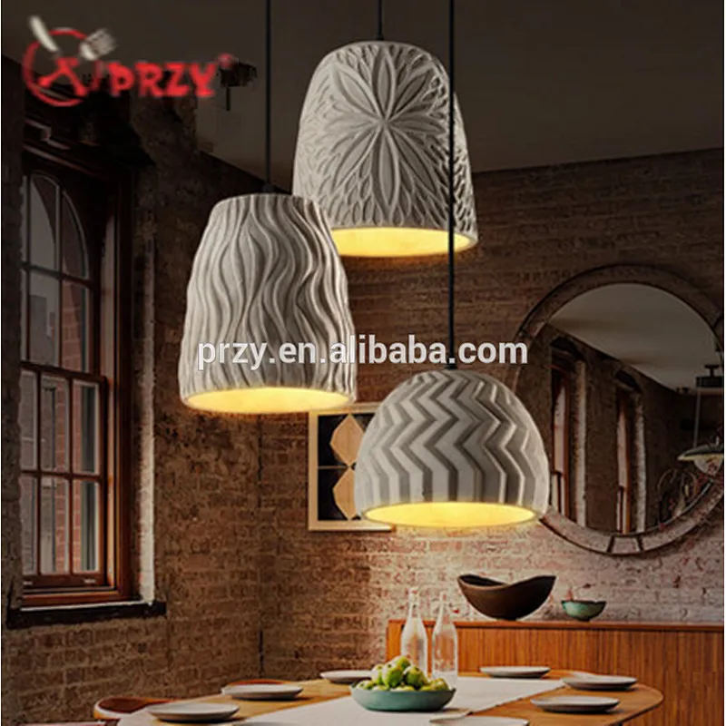 PRZY 2018 new creative Cement Art chandeliers silicone molds simple Cement Lampshade silicone Moulds