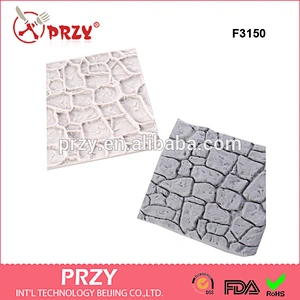 F2650 Wholesale stone surface silicone molds for cake decorating