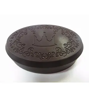 QT0055 crown art pattern stamp handmade soap mold silicone chocolate mould przy