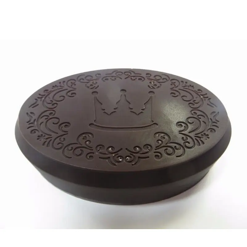 QT0055 crown art pattern stamp handmade soap mold silicone chocolate mould przy