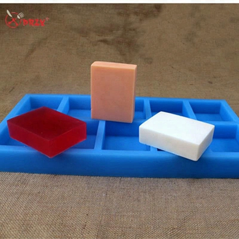 12 cavities soap mold rectangle soaps tray molds DIY handmade food grade Soap silicone mould