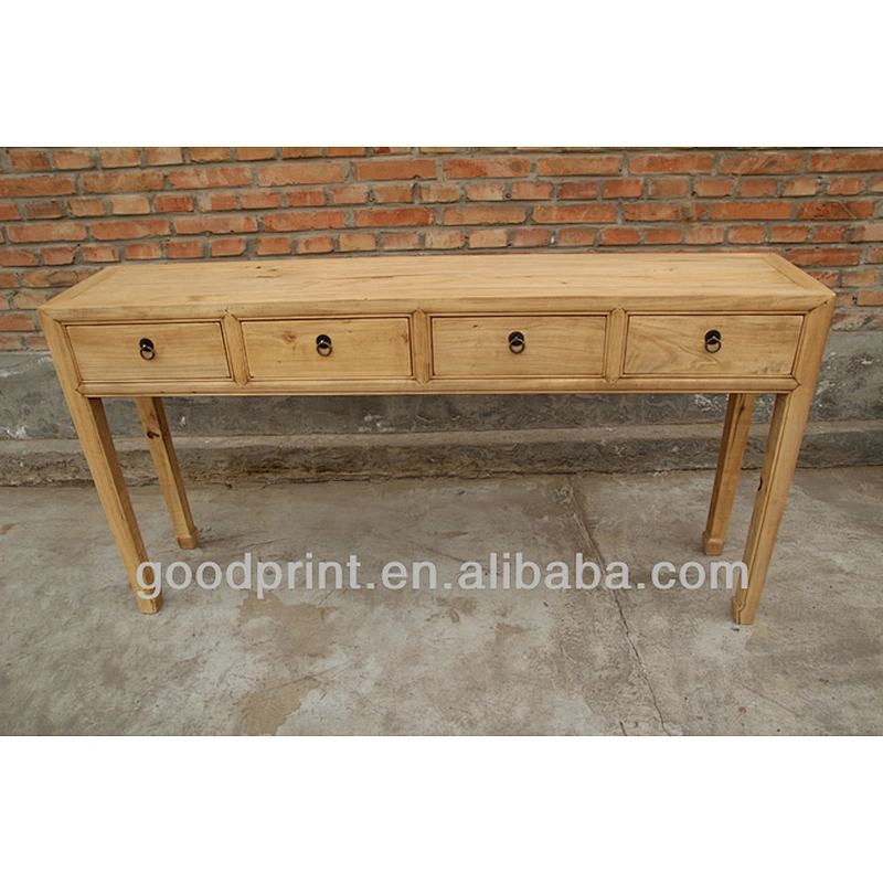 Chinese Antique four drawer console Table