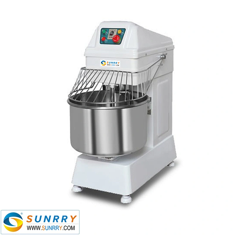 Commercial stainless steel electric spiral dough mixer making machine and bread dough kneader machine for sale
