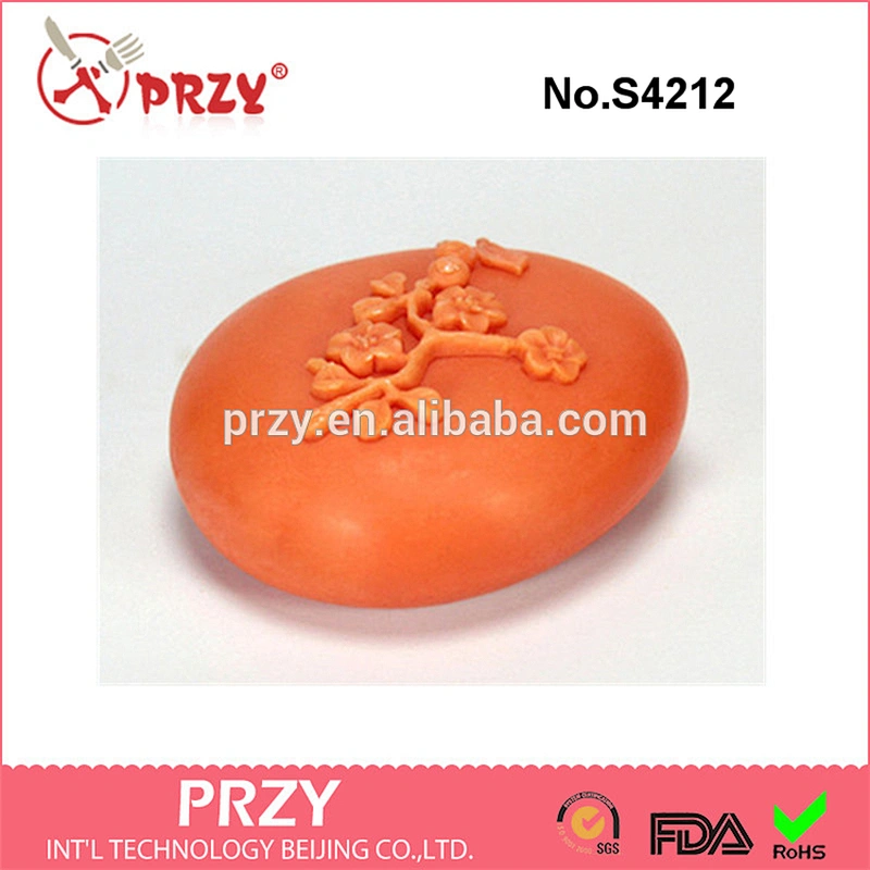 S4212 PRZY Flower and bird - handmade design soap mold silicone soap mold for wholesale
