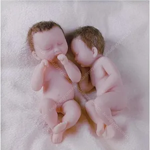 Lovely 3D Baby mold Soap fondant cake  mould Sleeping baby Candle silicone molds