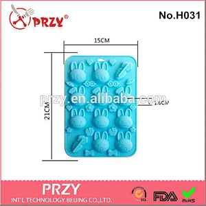 H031 PRZY little rabbit silicone ice tray / cat litter tray