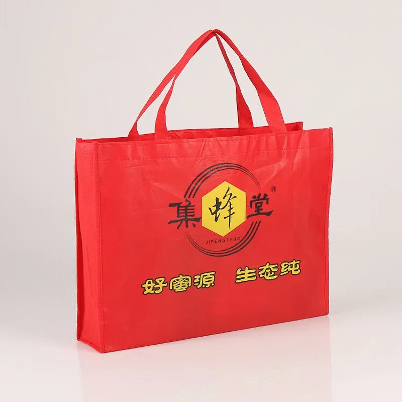 Top sale custom red non-woven bag belt handle for honey packaging