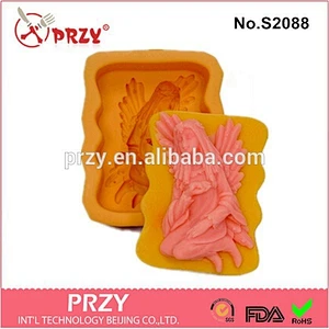 DIY handmade hangel girl silicone molds for soap making