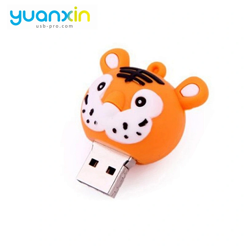Tiger Shape Oem Popular 8G China Novelty Doll Pen Drive Full Capacity High Speed