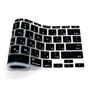 China Factory Laptop Custom Mongolian custom keyboard Silicone Keyboard Skin For macbook 11 inch air 116 inch laptop skin