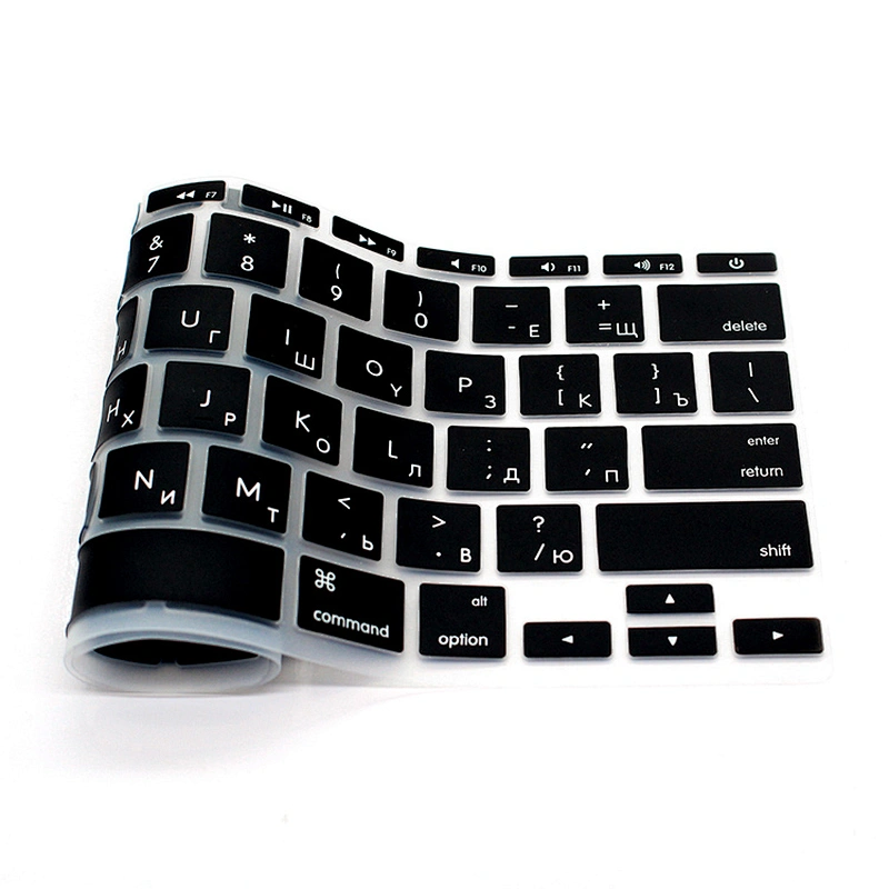 China Factory Laptop Custom Mongolian custom keyboard Silicone Keyboard Skin For macbook 11 inch air 116 inch laptop skin