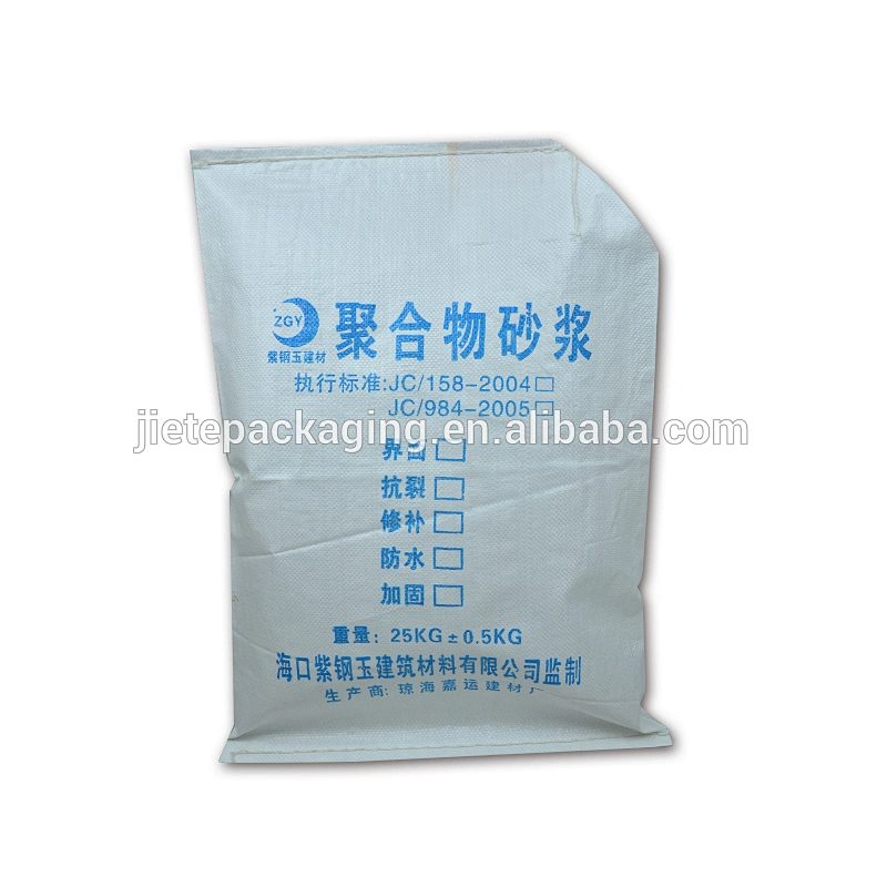 Cheap pp woven cement,tile adhesive packaging bag moistrure proof white plastic sack with valve