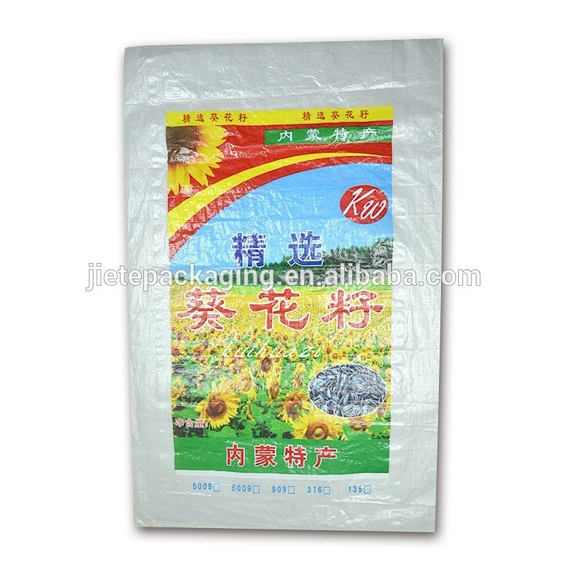 new material plastic pp woven bag packaging crusted sunflower seed 25kg