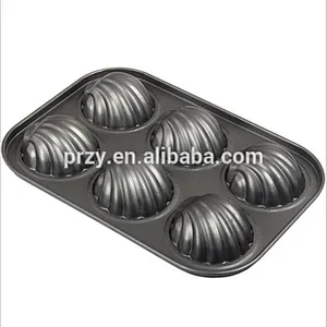P197 High quality 6 cavity shell shaped cake baking pans