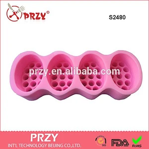 Model S2480 4 cavity Massage 3d silicone soap molds